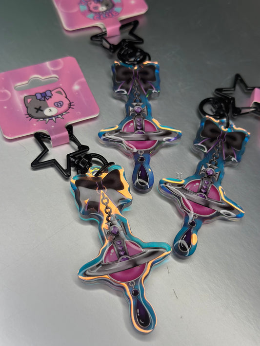 Vivi Bow Charm Keychain
