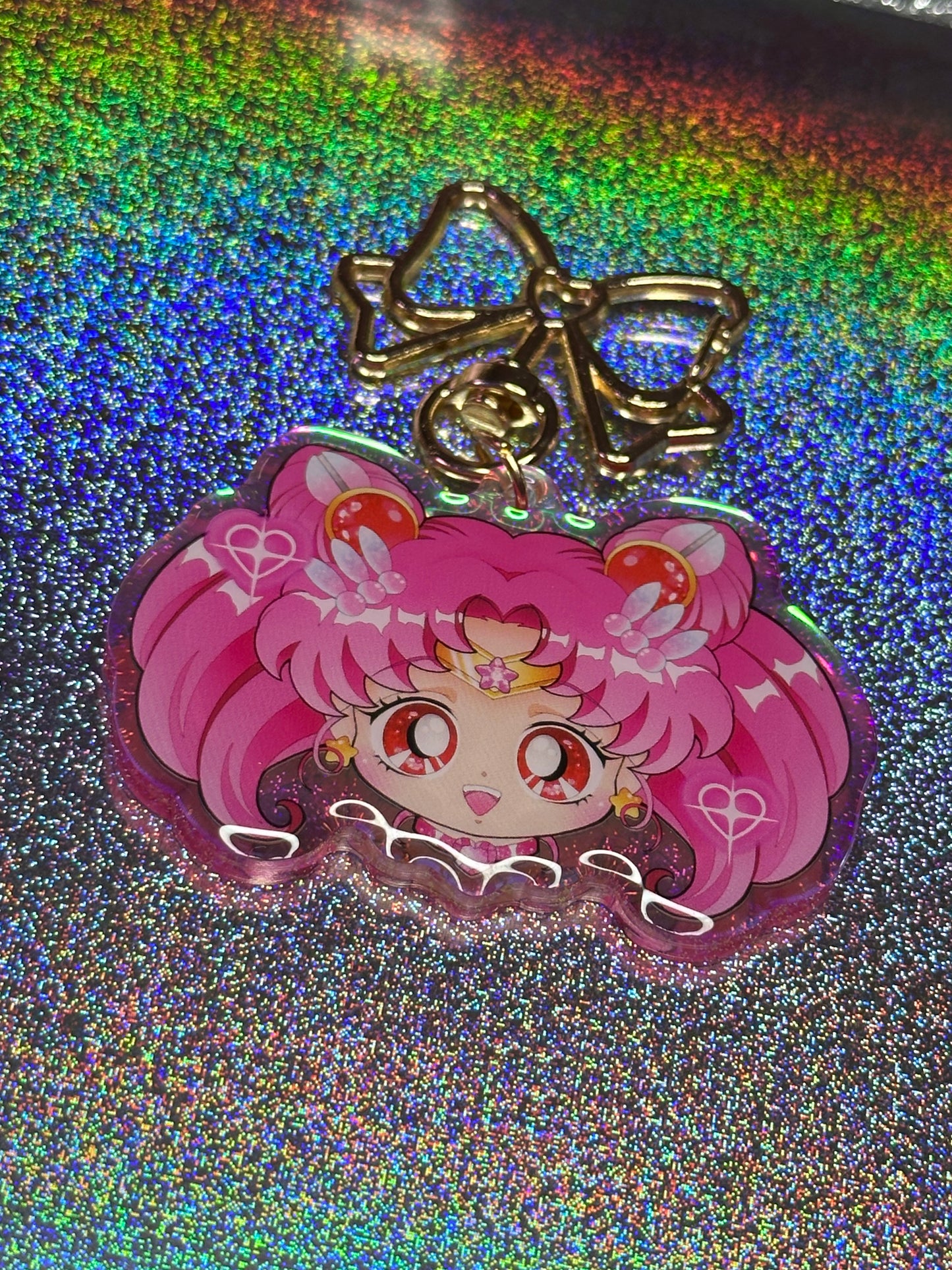 Chibi Moon Keychain