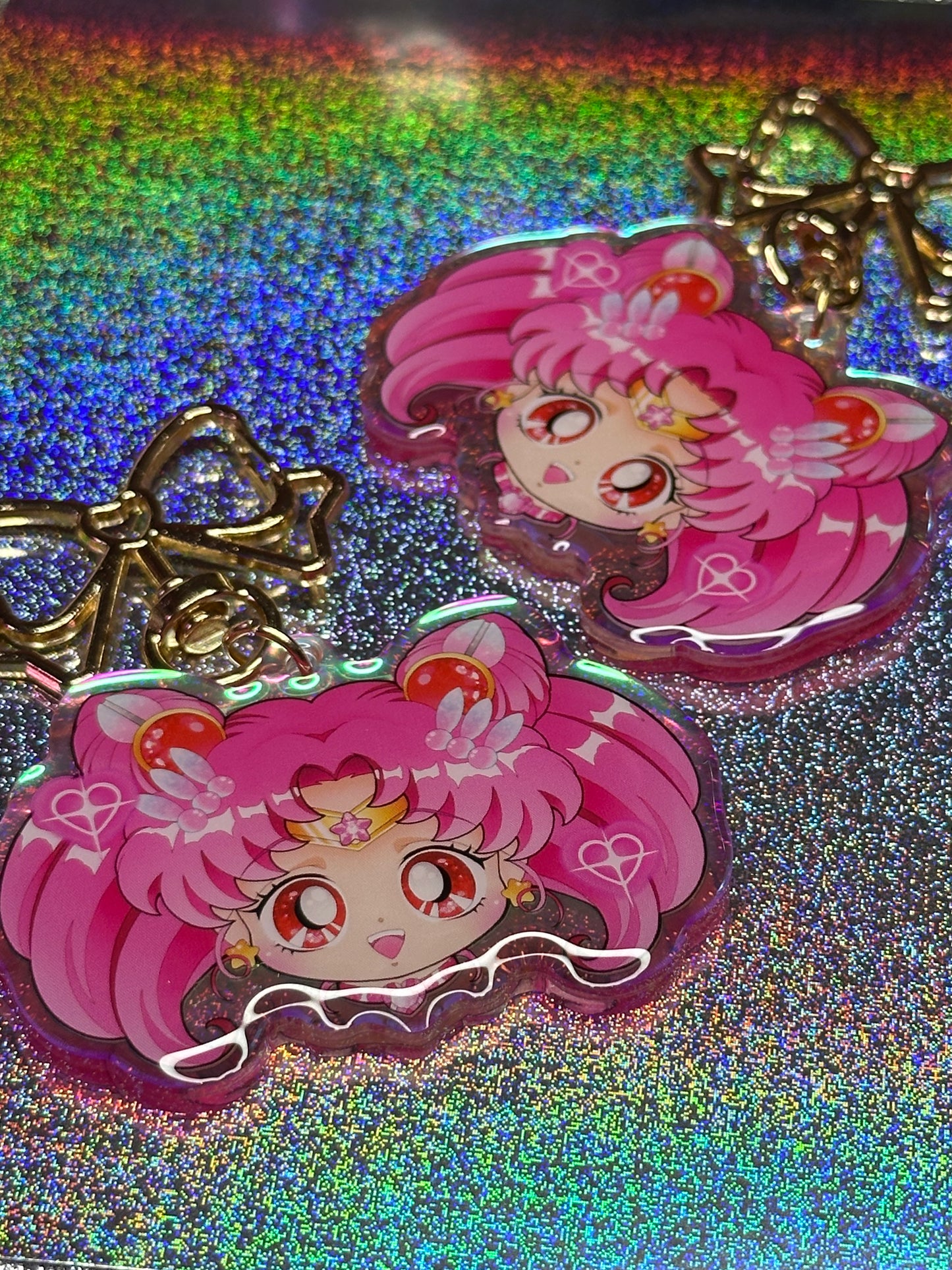 Chibi Moon Keychain