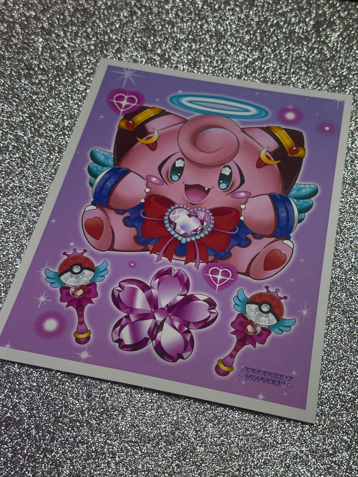 Moon Fairy Rainbow Print