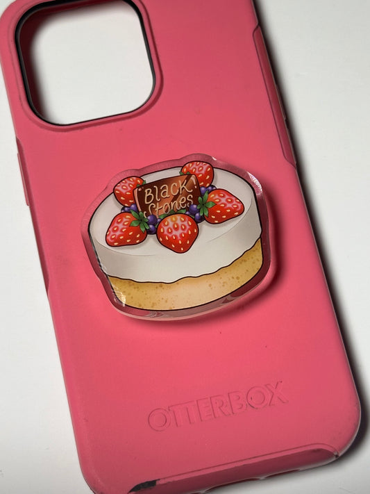 Black Stones Cake Phone Grip