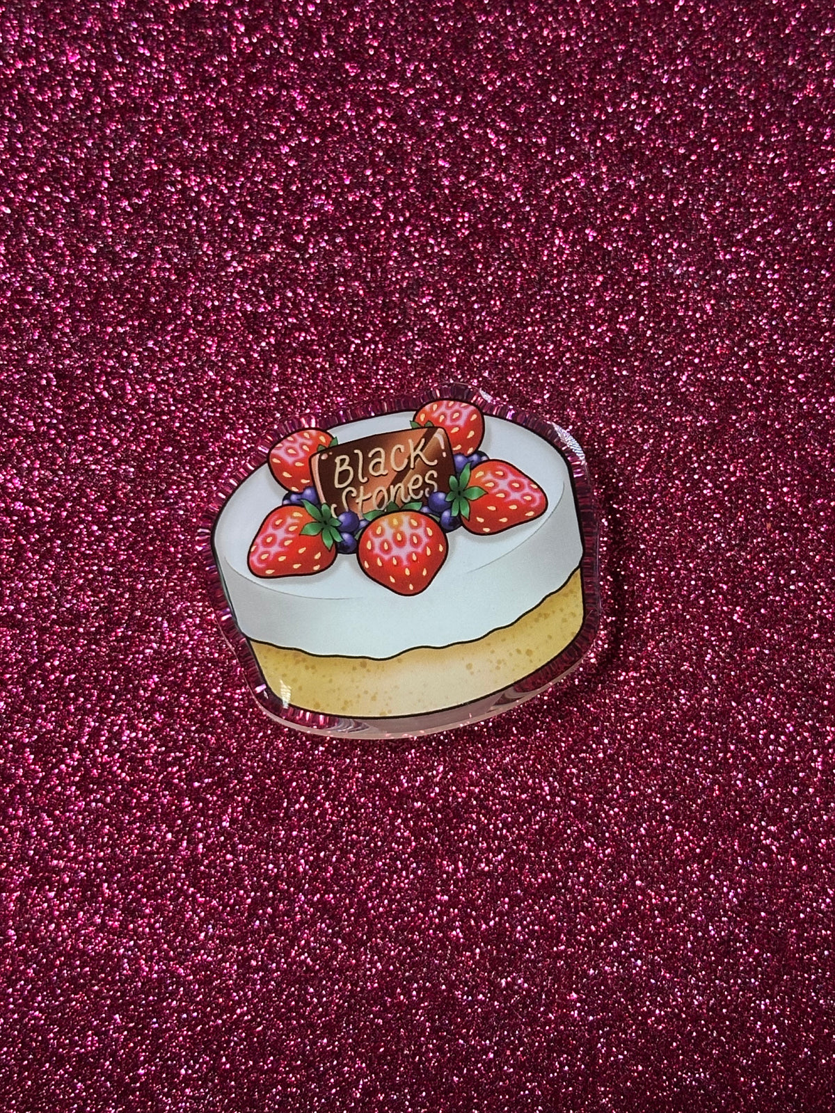 Black Stones Cake Phone Grip
