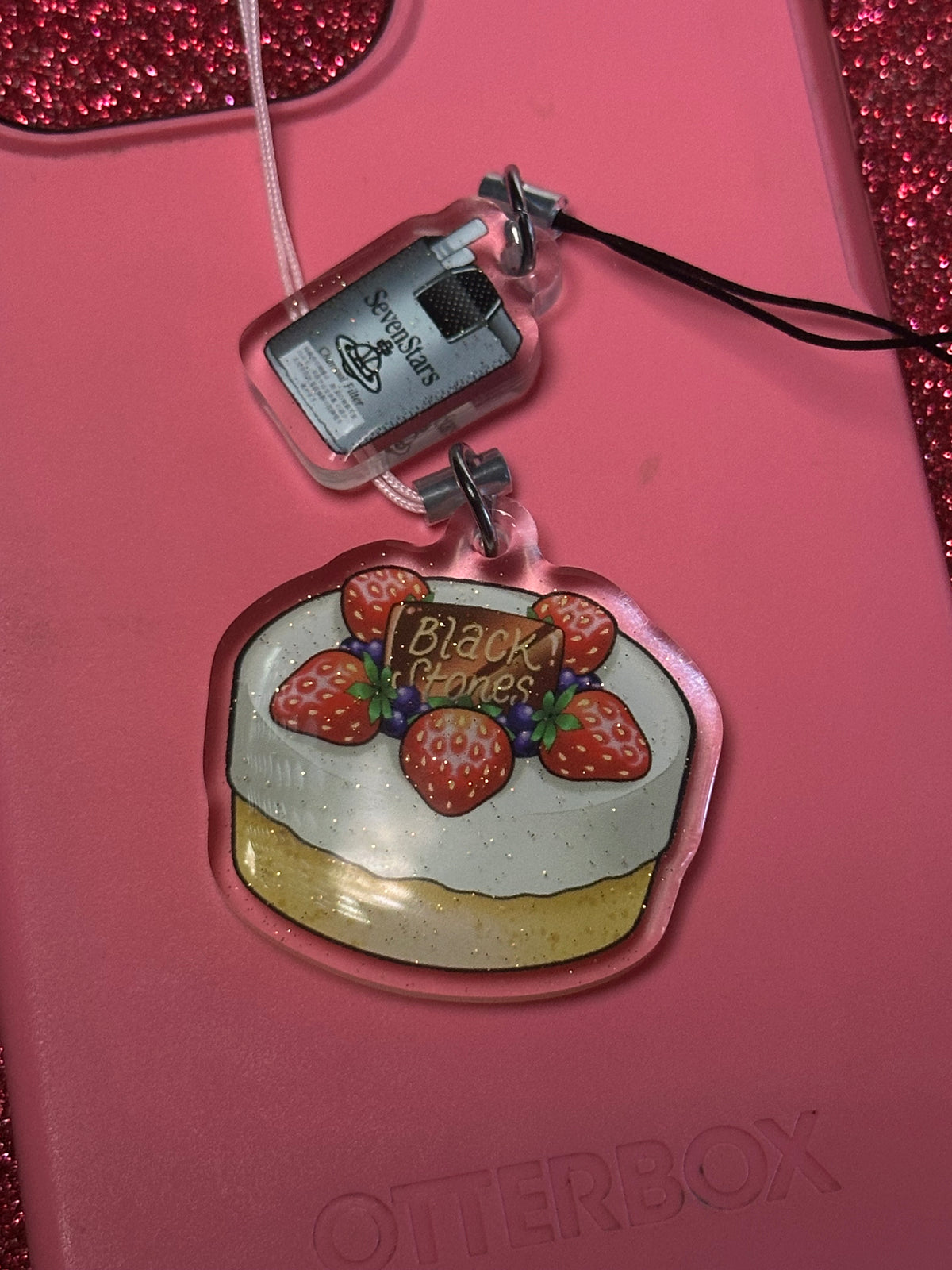 7 Stars Mini Phone Charm